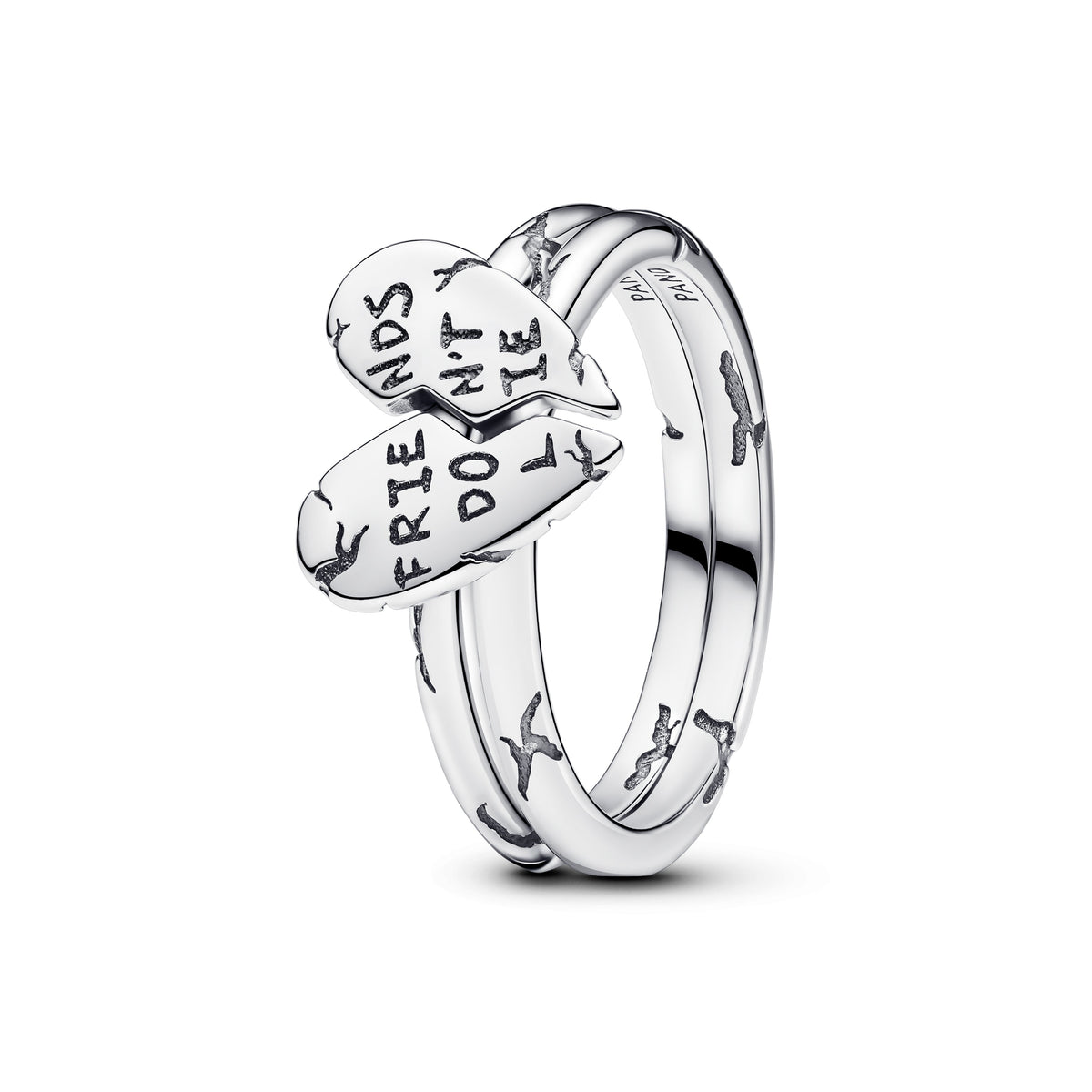Ring – Sterling Silver – Stranger Things Friends Don't Lie Splittable