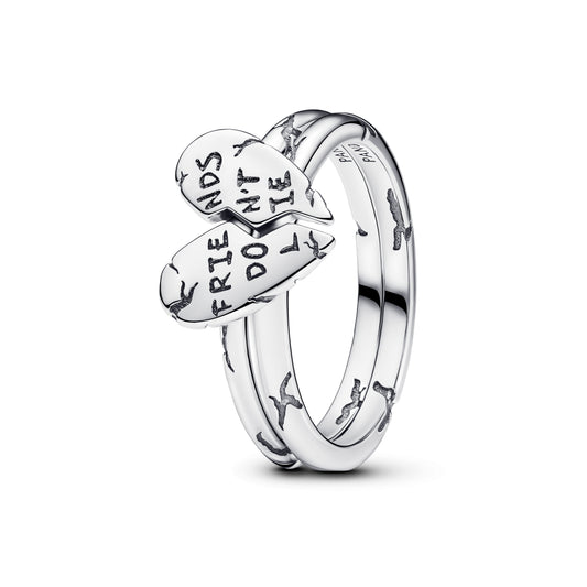 Ring – Sterling Silver – Stranger Things Friends Don't Lie Splittable