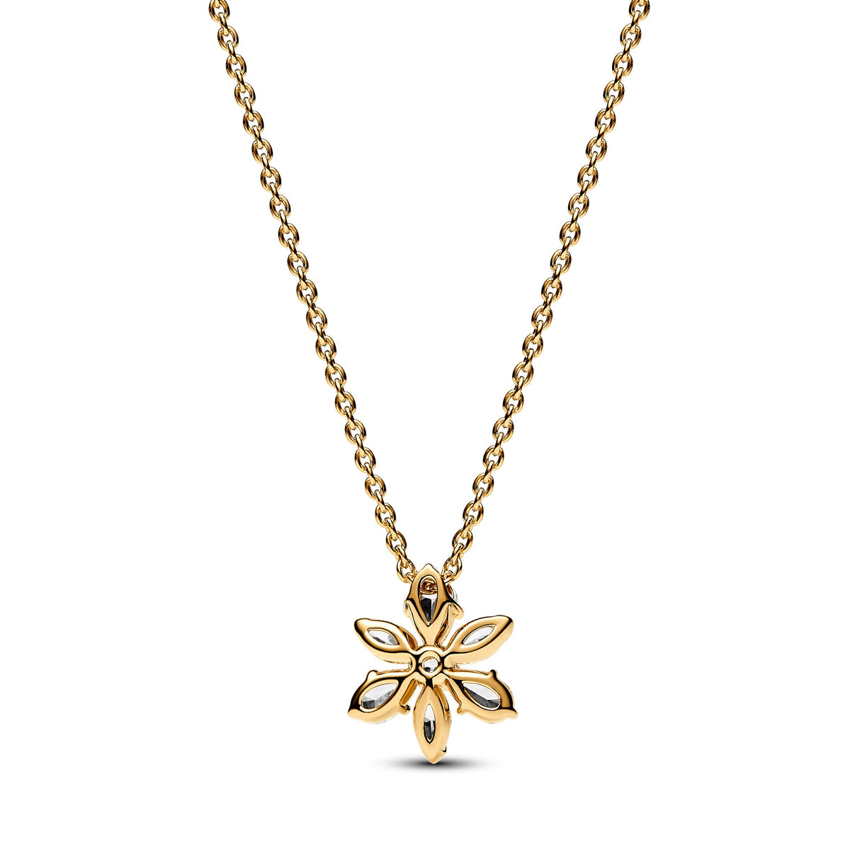 Pendant Necklace – 14k Gold-Plated – Sparkling Herbarium Cluster