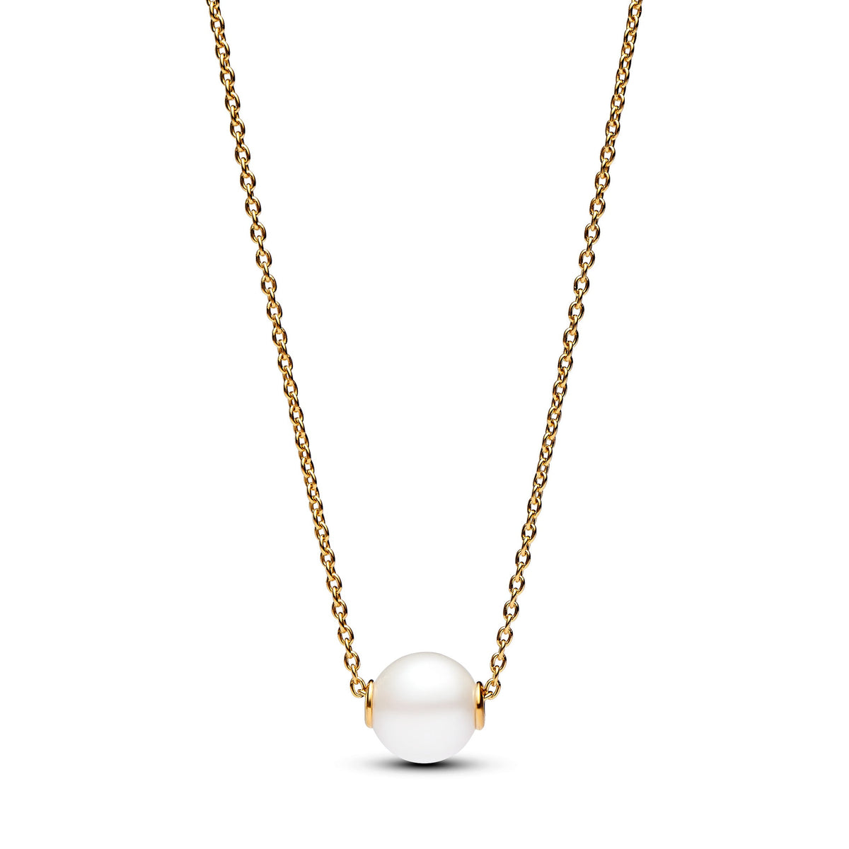 Necklace – 14k Gold-Plated – Treated Freshwater Cultured Pearl Collier