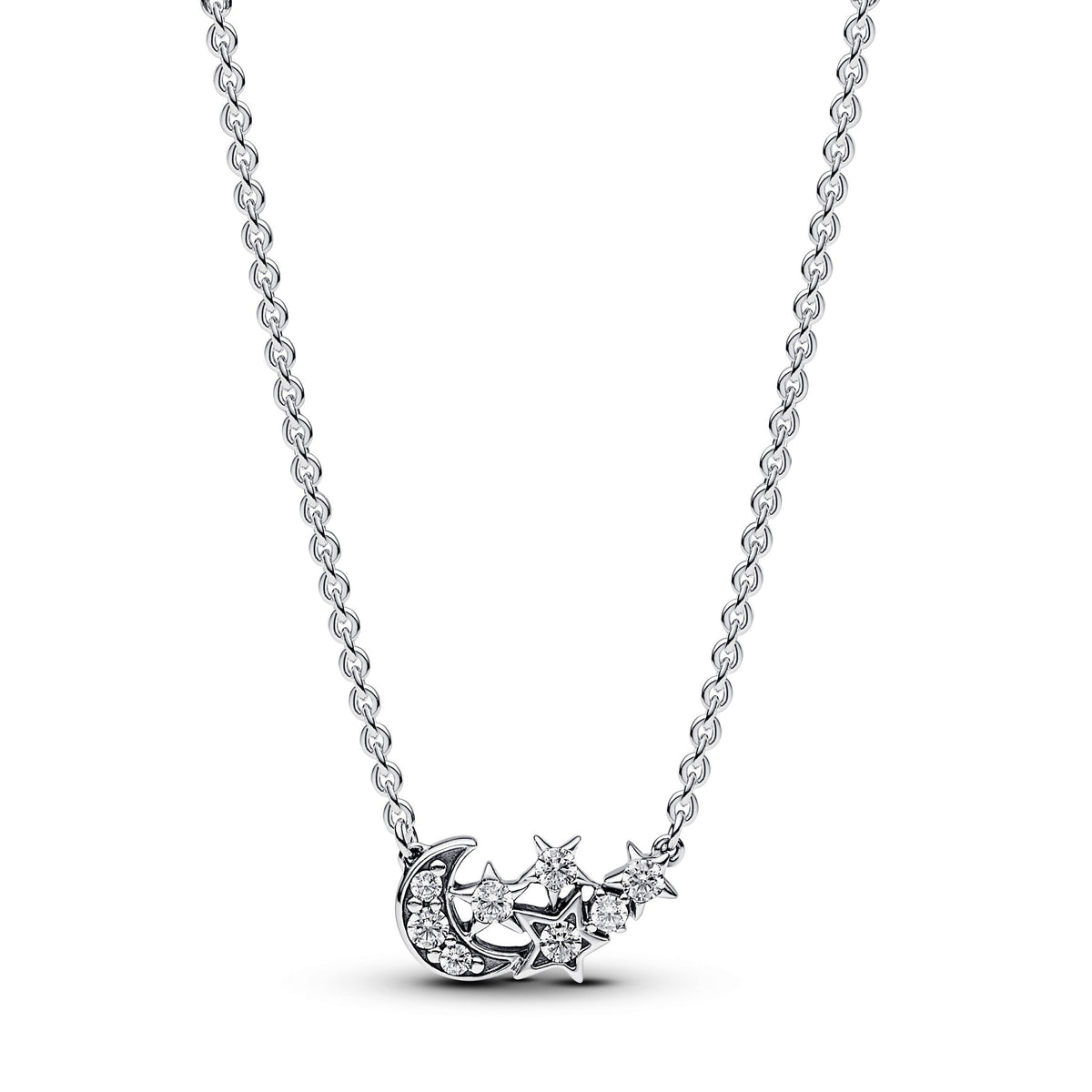 Gift Set – Sterling Silver – Sparkling Moon & Star Jewellery