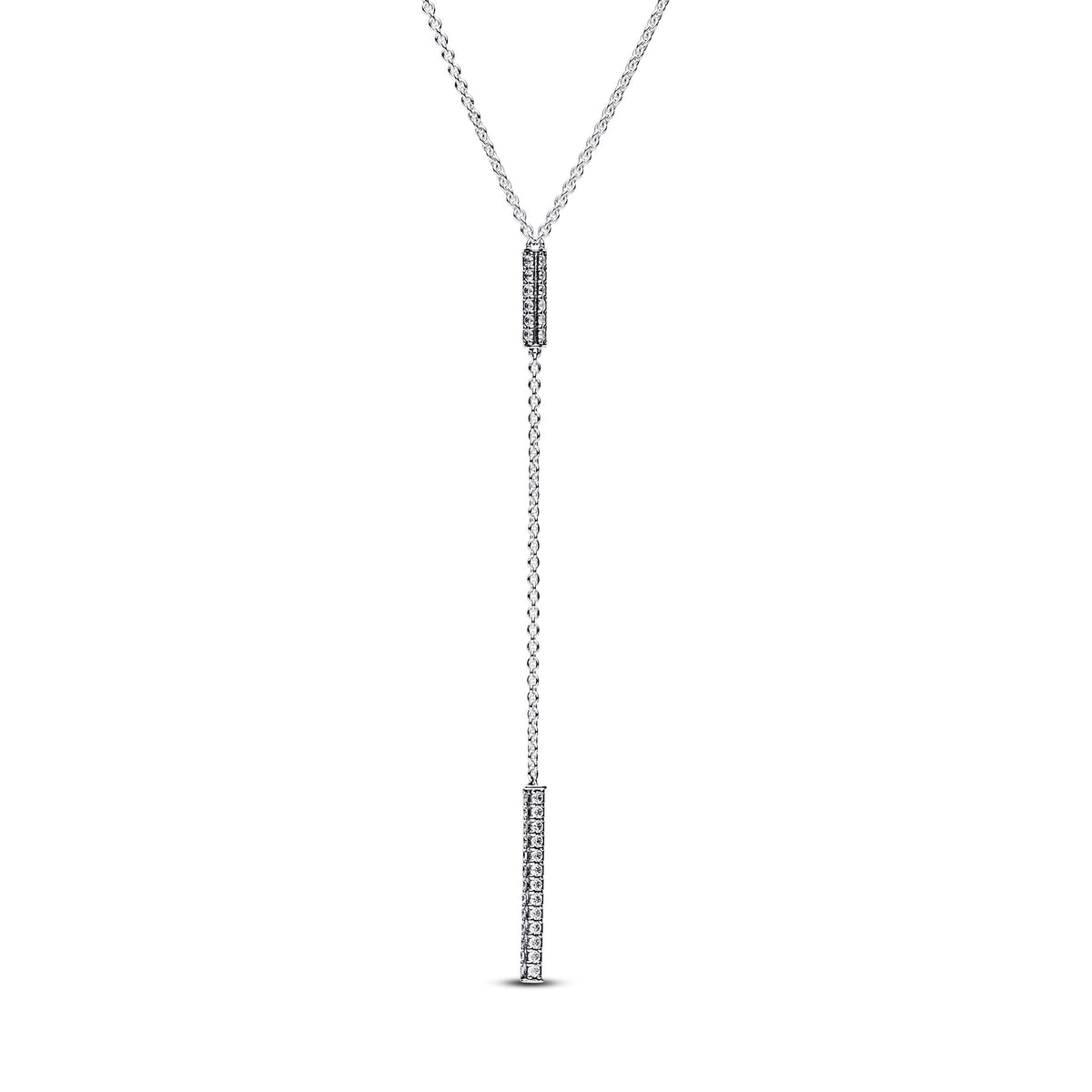 Necklace – Sterling Silver – Pandora Timeless Pavé Prism Drop