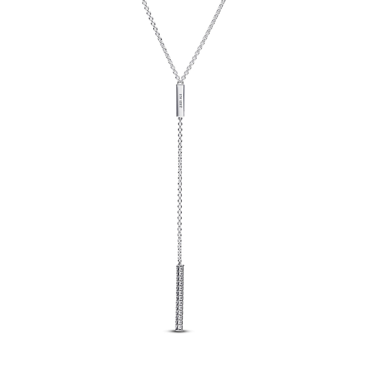 Necklace – Sterling Silver – Pandora Timeless Pavé Prism Drop