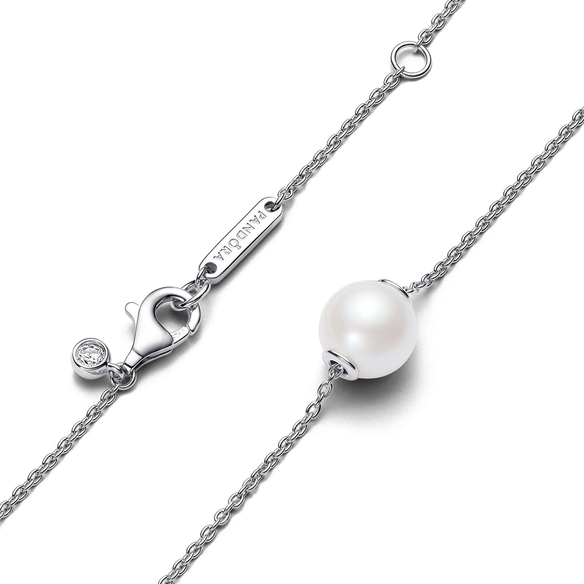 Necklace – Sterling Silver – Treated Freshwater Cultured Pearl Collier