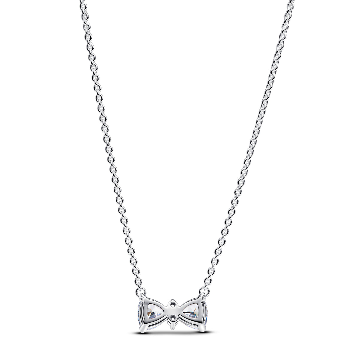 Necklace – Sterling Silver – Sparkling Bow