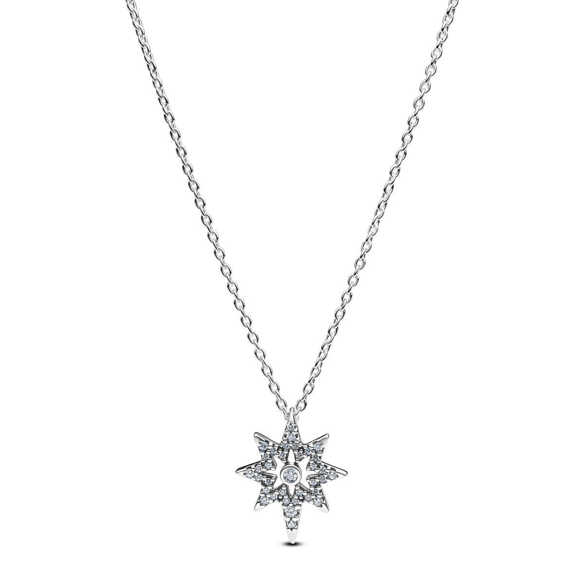 Pendant Necklace – Sterling Silver – North Star