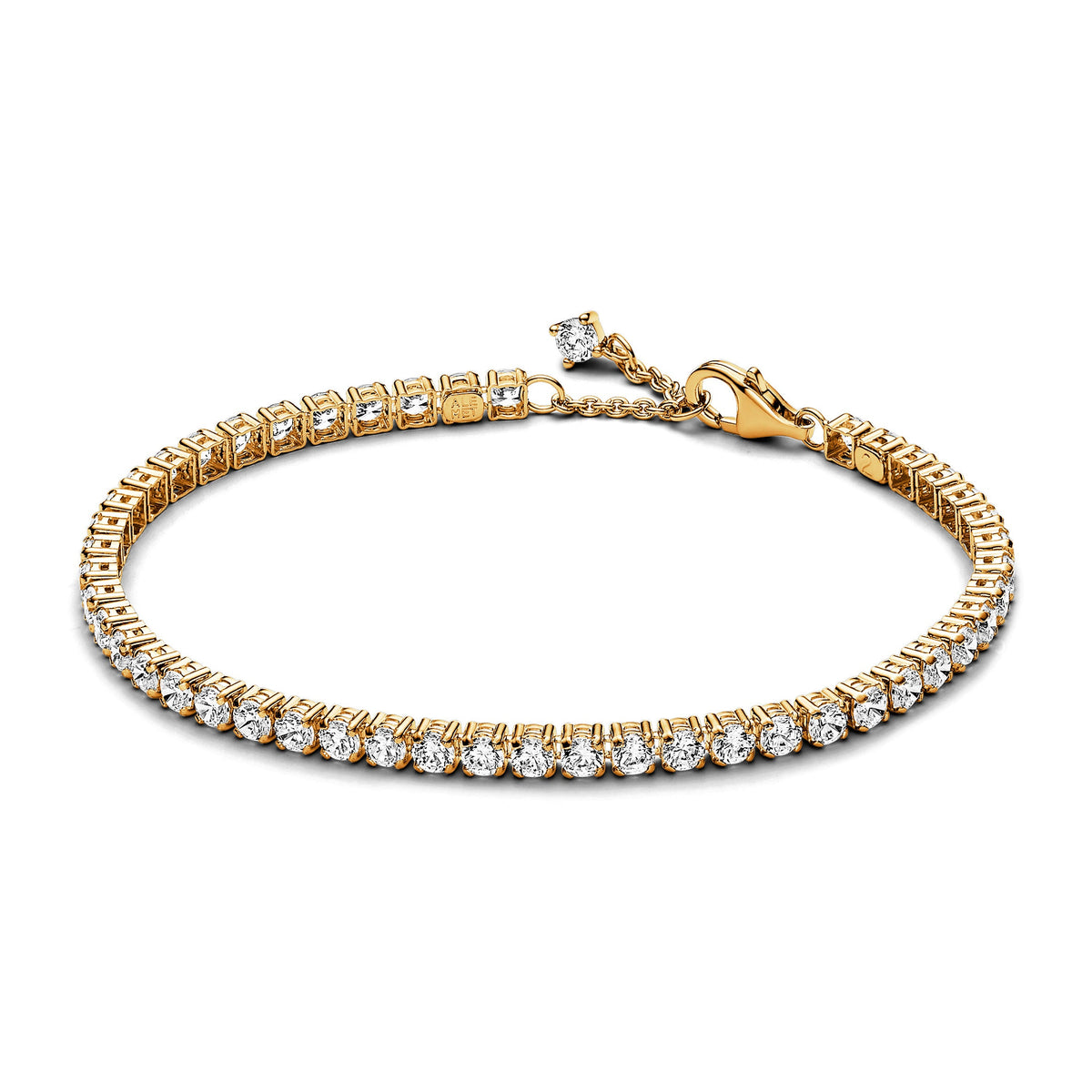 Bracelet – 14k Gold-Plated – Sparkling Tennis