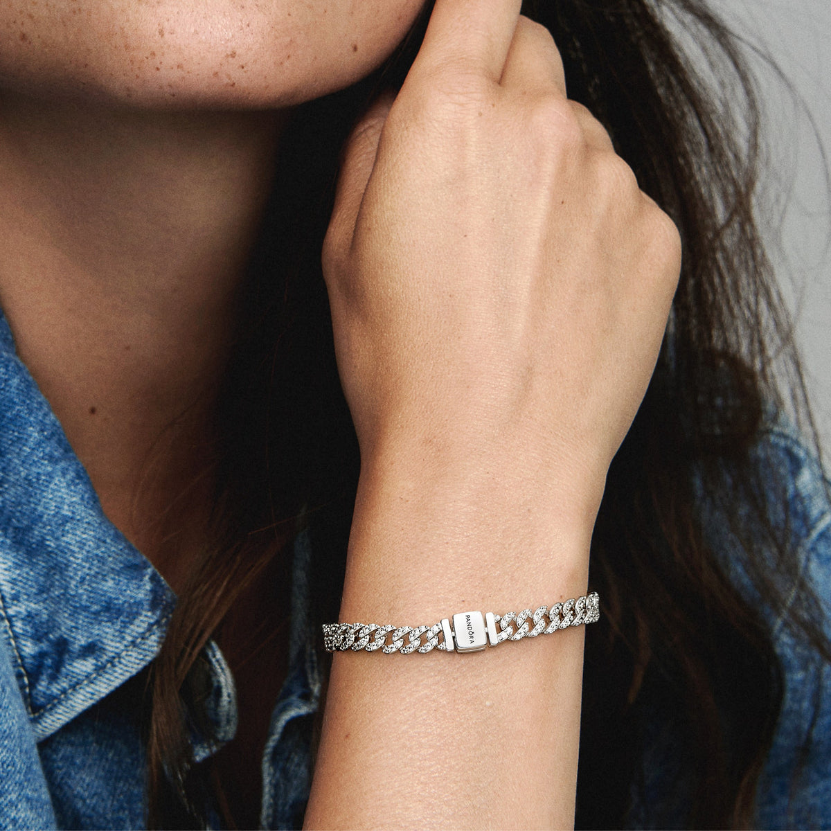 Chain Bracelet – Sterling Silver – Pandora Timeless Pavé