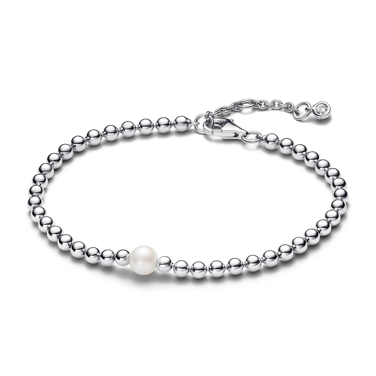 Bracelet – Sterling Silver – Treated Freshwater Cultured Pearl & Beads