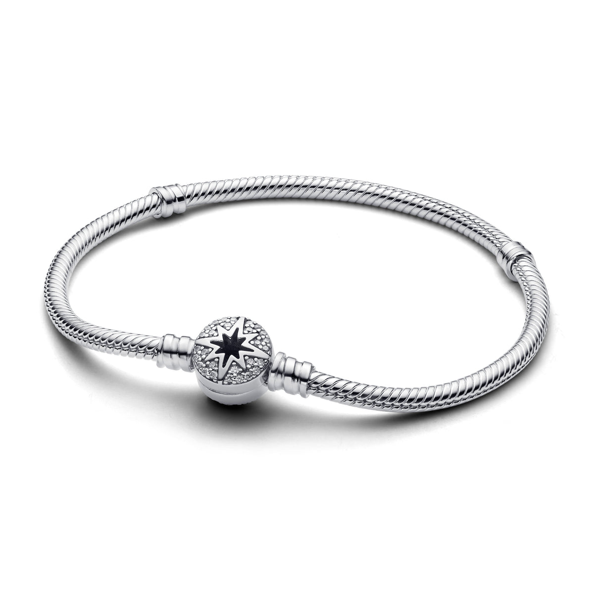 Chain Bracelet – Sterling Silver – North Star Clasp Snake