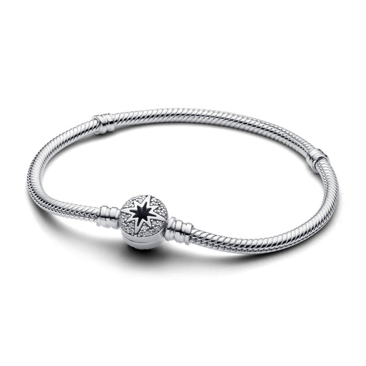 Chain Bracelet – Sterling Silver – North Star Clasp Snake