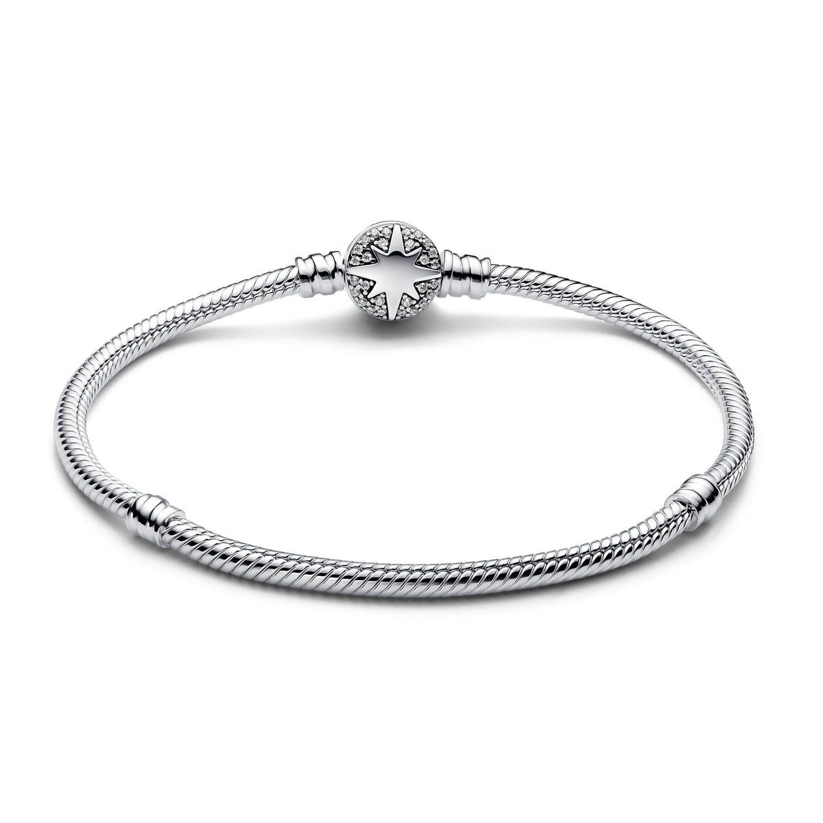 Chain Bracelet – Sterling Silver – North Star Clasp Snake