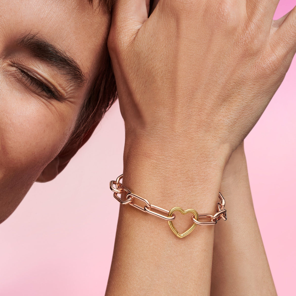 Jewelry Accessory – 14k Gold-Plated – Pandora ME Heart Openable Link