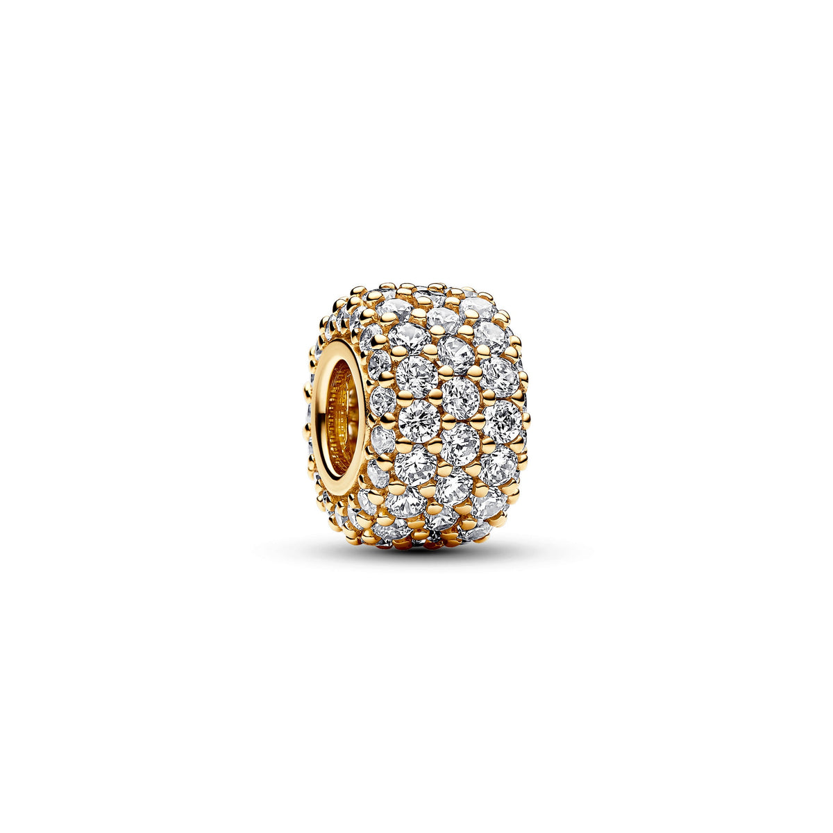 Charm – 14k Gold-Plated – Sparkling Pavé Triple-row