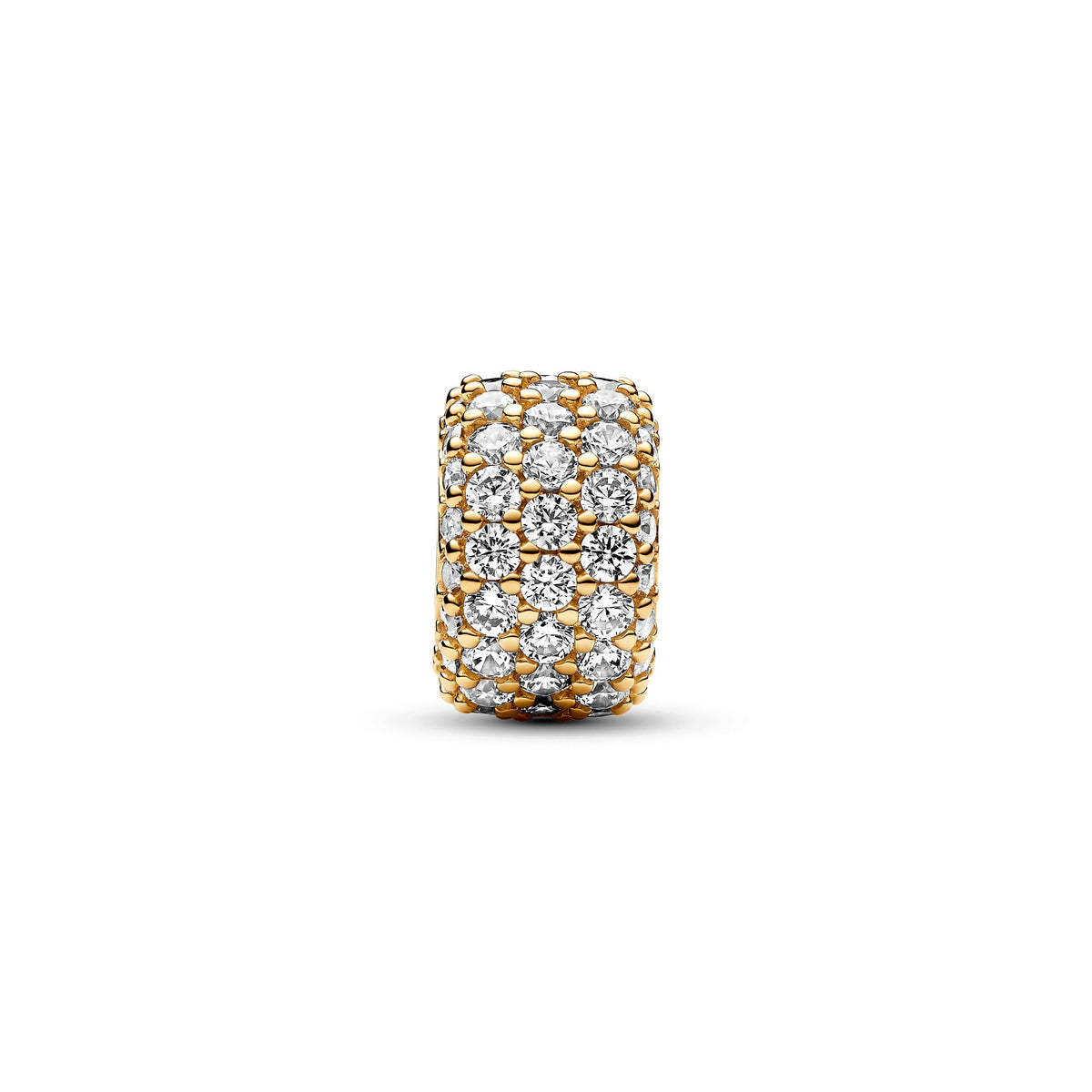 Charm – 14k Gold-Plated – Sparkling Pavé Triple-row