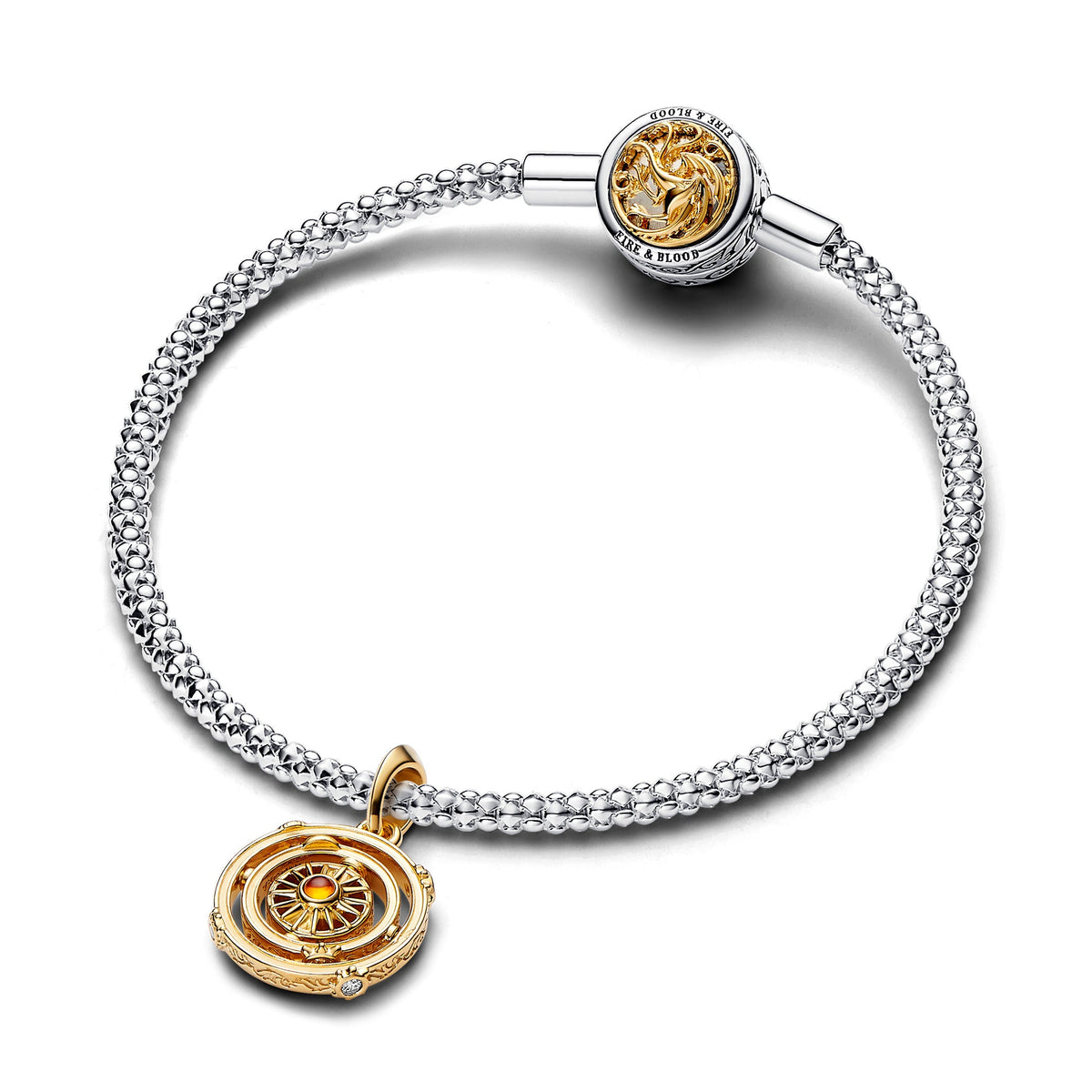 Dangle Charm – 14k Gold-Plated – Game of Thrones Spinning Astrolabe