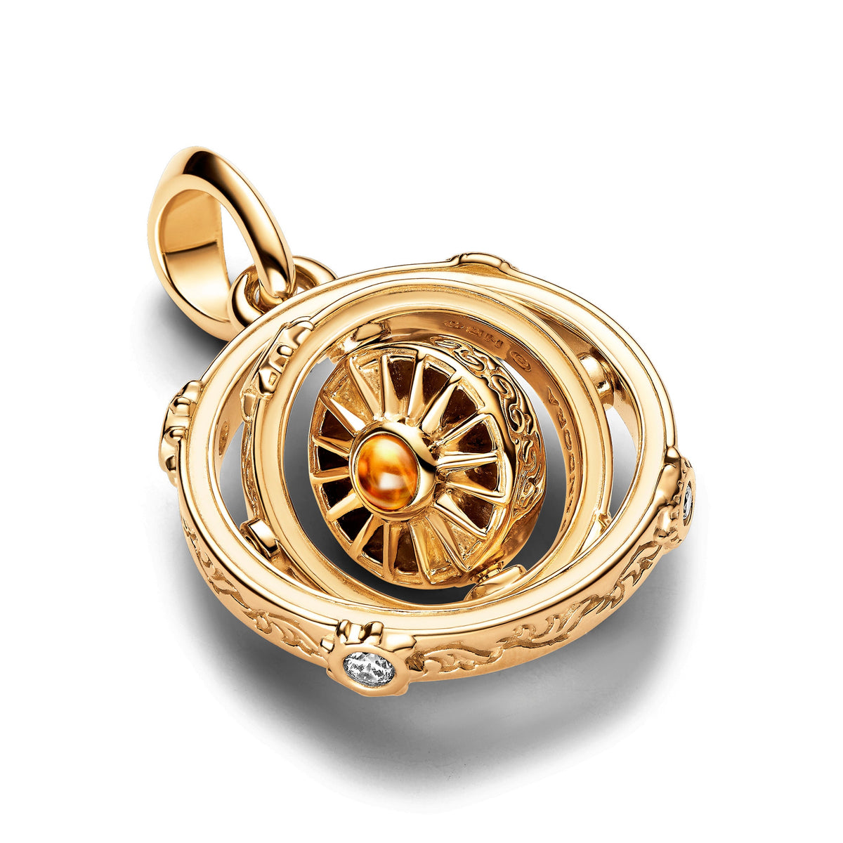 Dangle Charm – 14k Gold-Plated – Game of Thrones Spinning Astrolabe