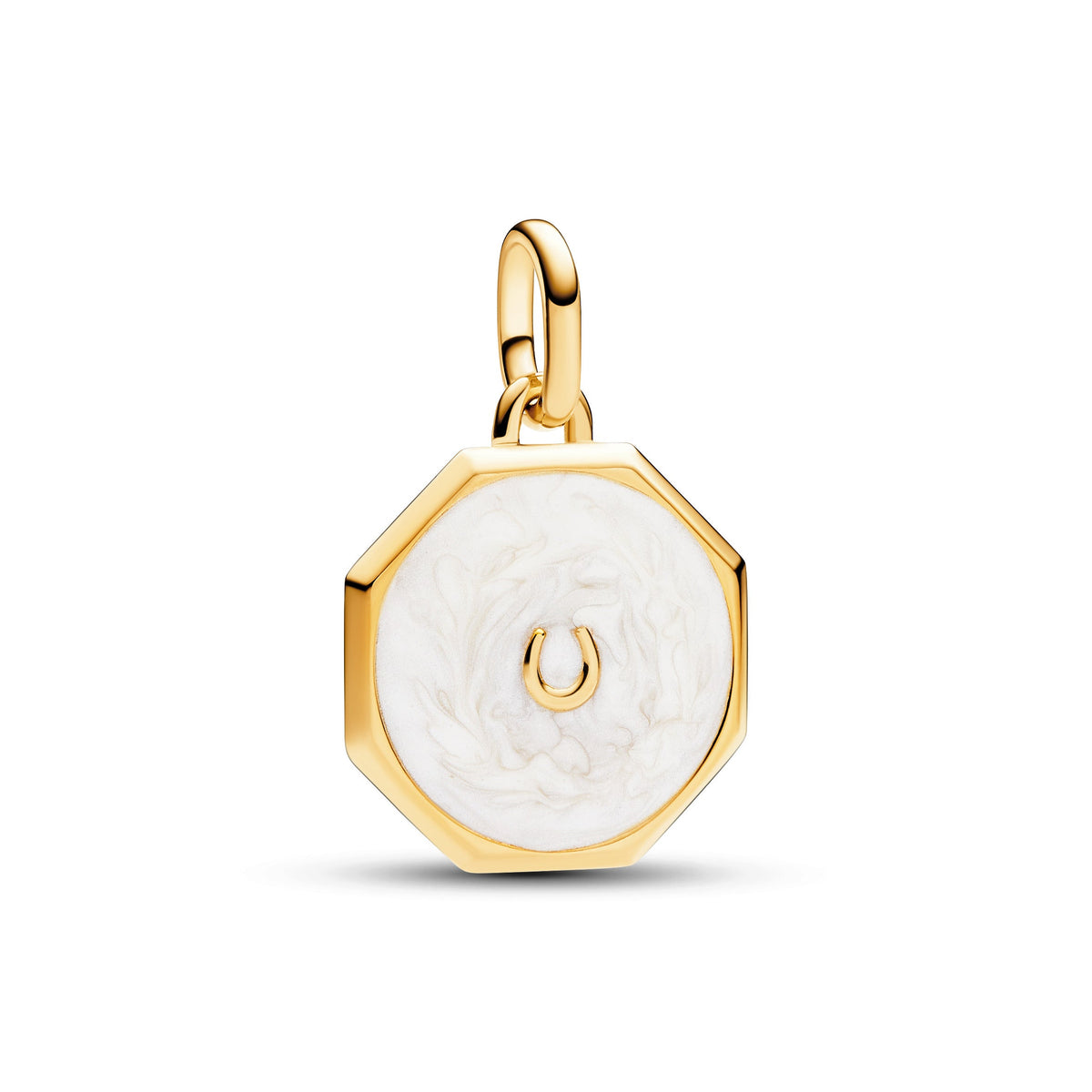 Charm – 14k Gold-Plated – Pandora ME Lucky Horseshoe Medallion