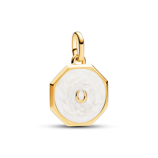 Charm – 14k Gold-Plated – Pandora ME Lucky Horseshoe Medallion