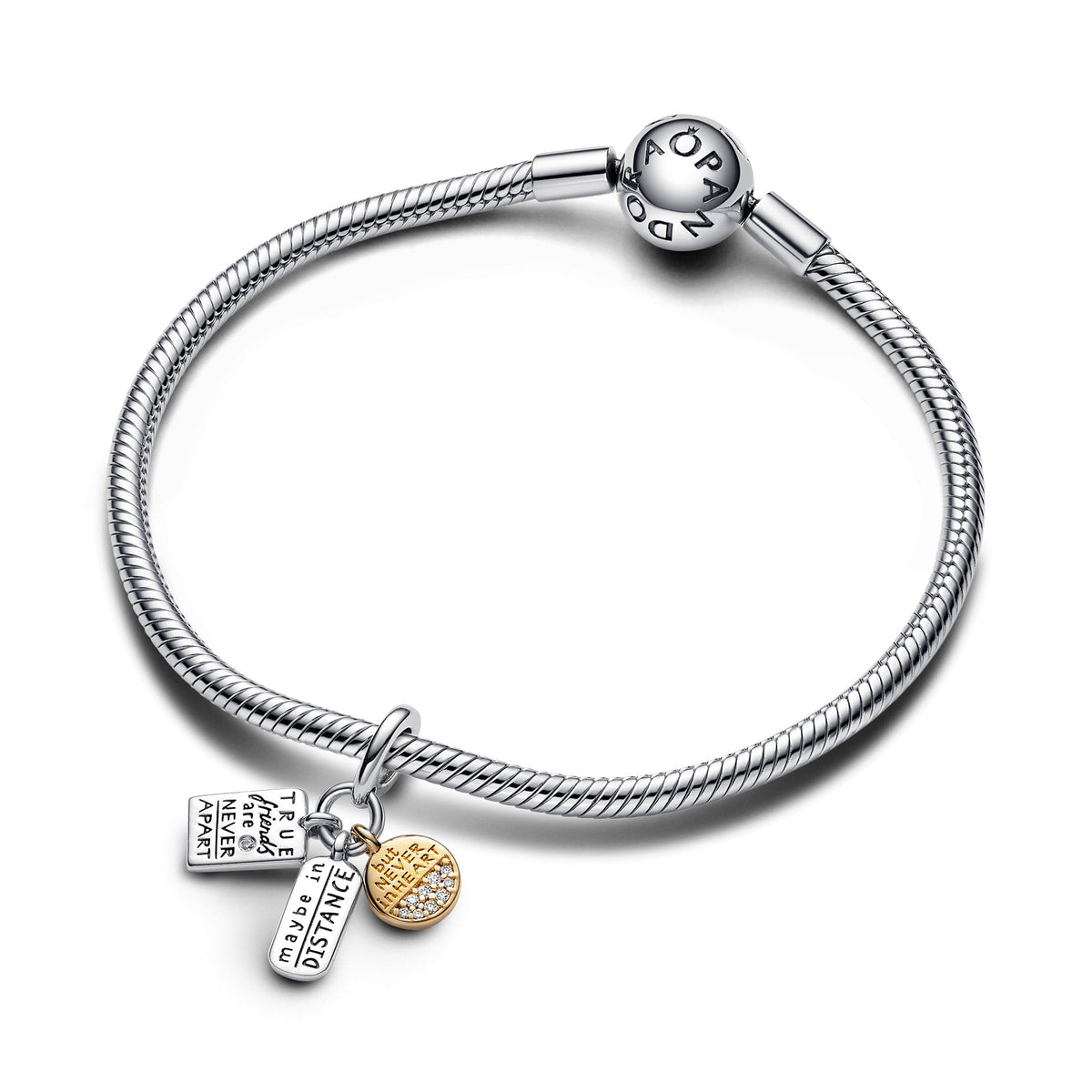 Dangle Charm – 14k Gold-Plated – Friendship Triple