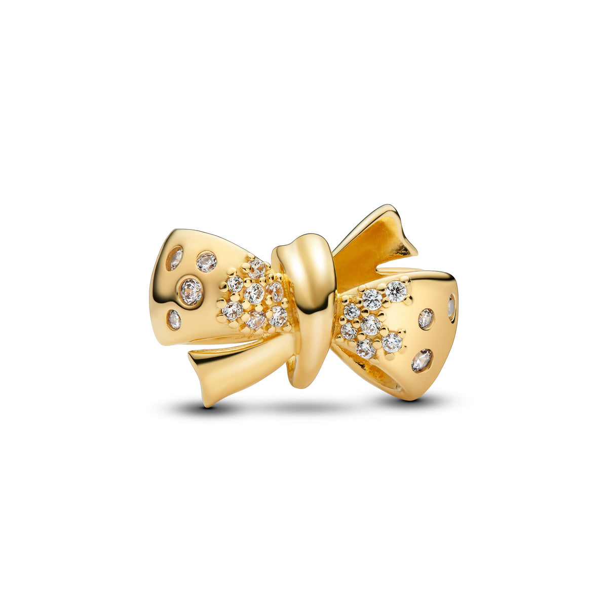 Charm – 14k Gold-Plated – Sparkling Bow