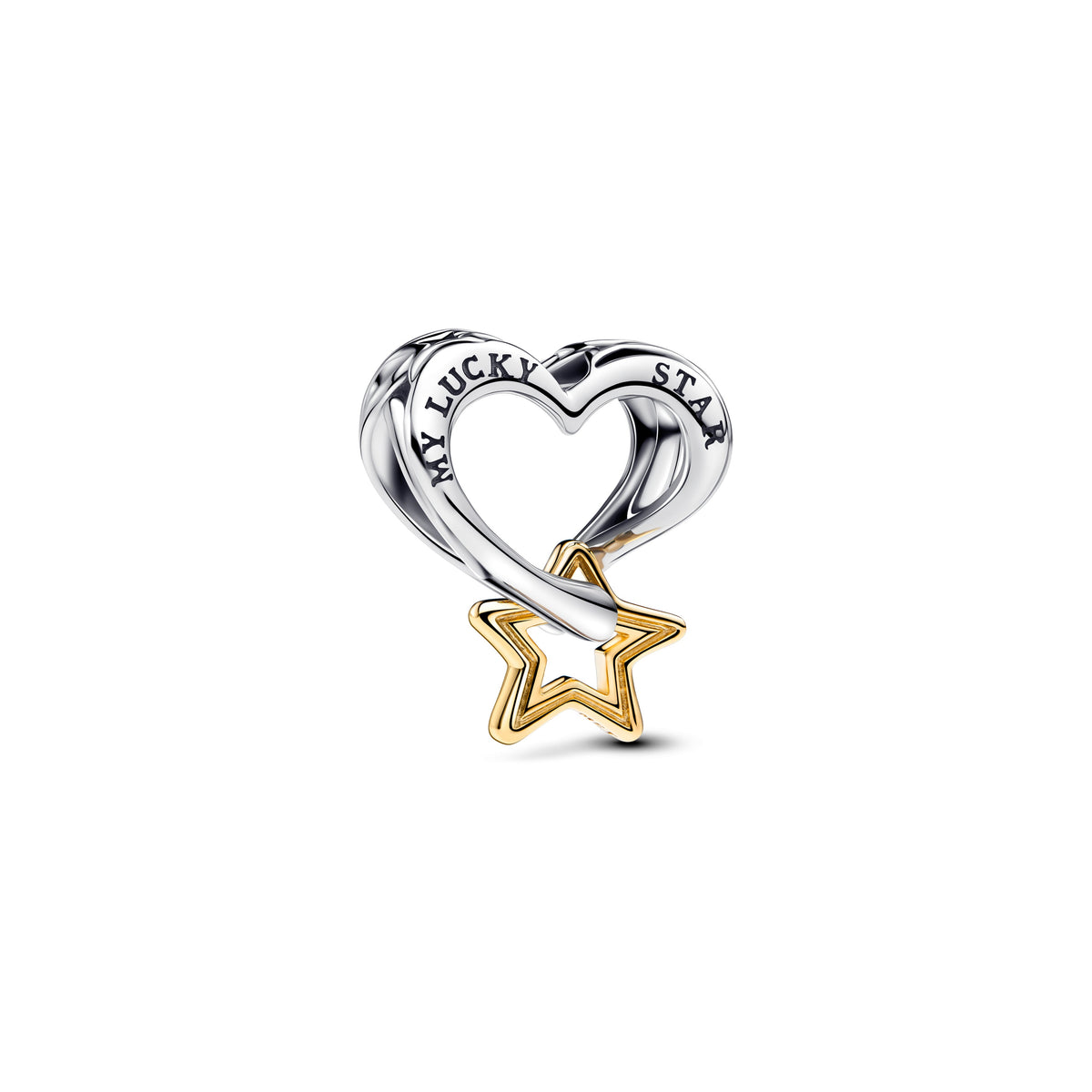 Charm – 14k Gold-Plated – Lucky Star & Heart