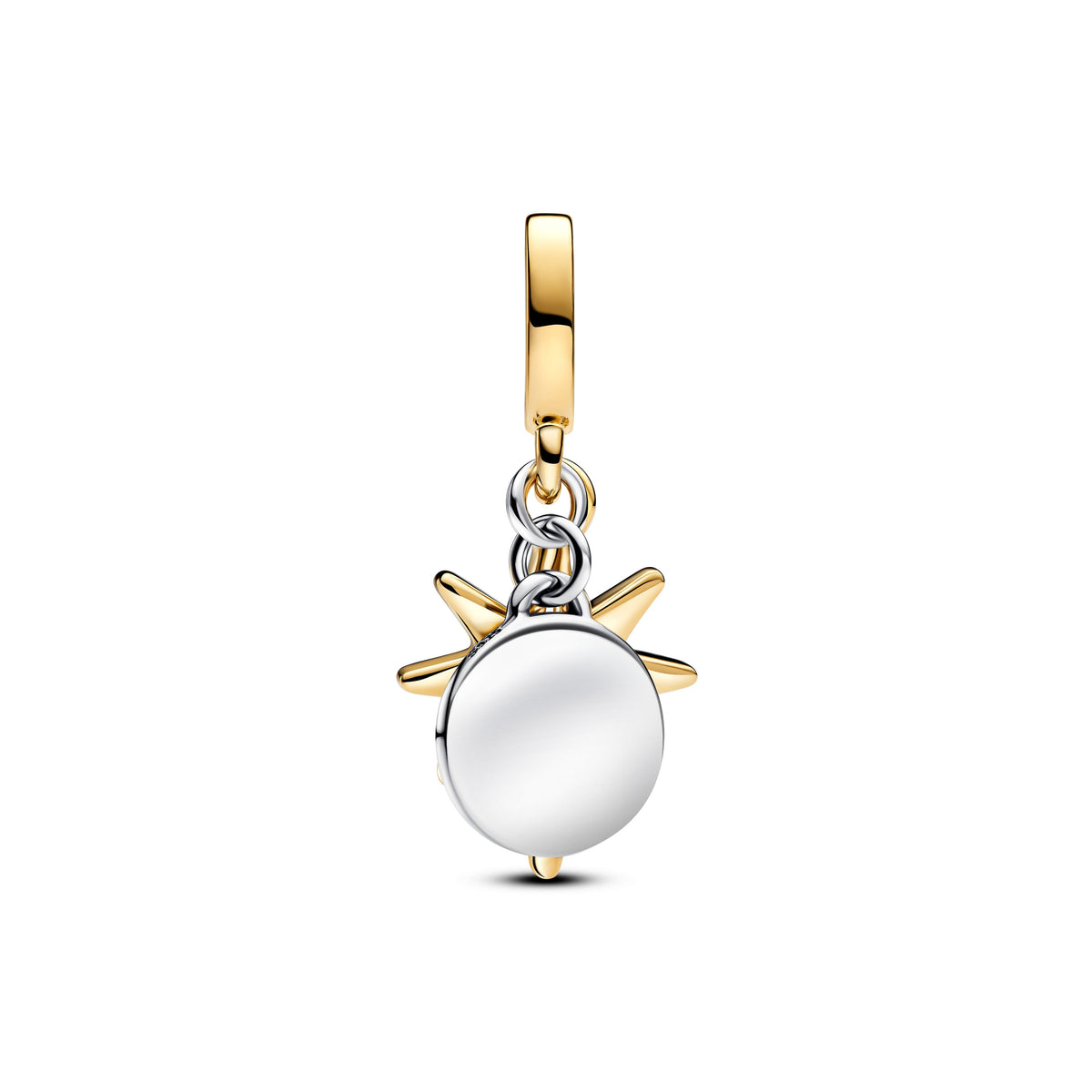 Dangle Charm – 14k Gold-Plated – Engravable North Star Lab-grown Diamond