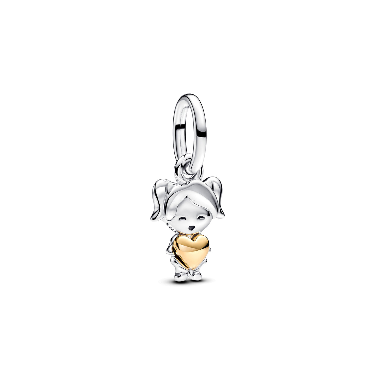 Dangle Charm – 14k Gold-Plated – Happy Girl
