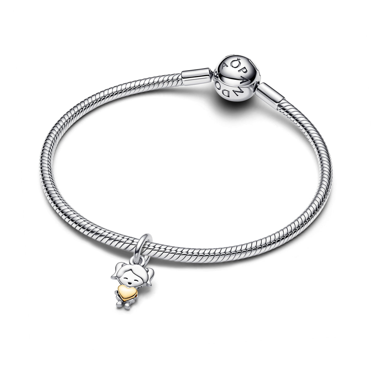 Dangle Charm – 14k Gold-Plated – Happy Girl