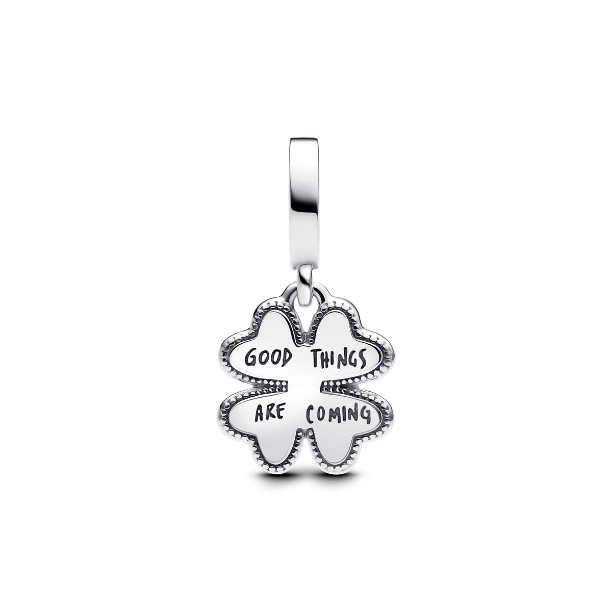 Dangle Charm – 14k Gold-Plated – 2025 Four Leaf Clover Lab-Grown Diamond