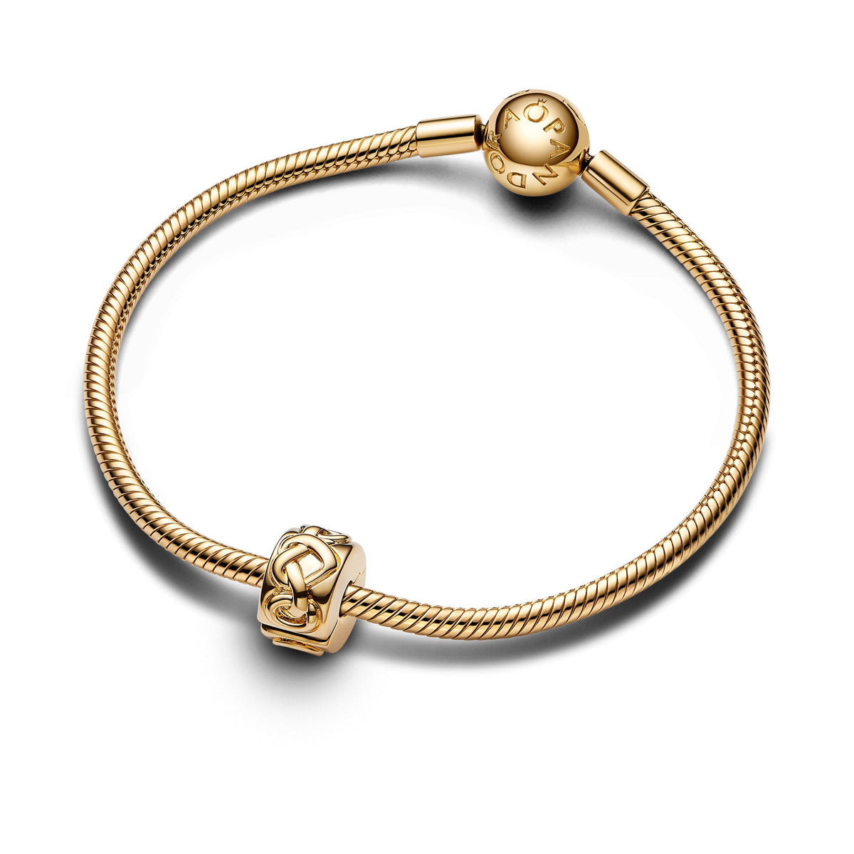 Clip Charm – 14k Gold-Plated – Knotted Hearts