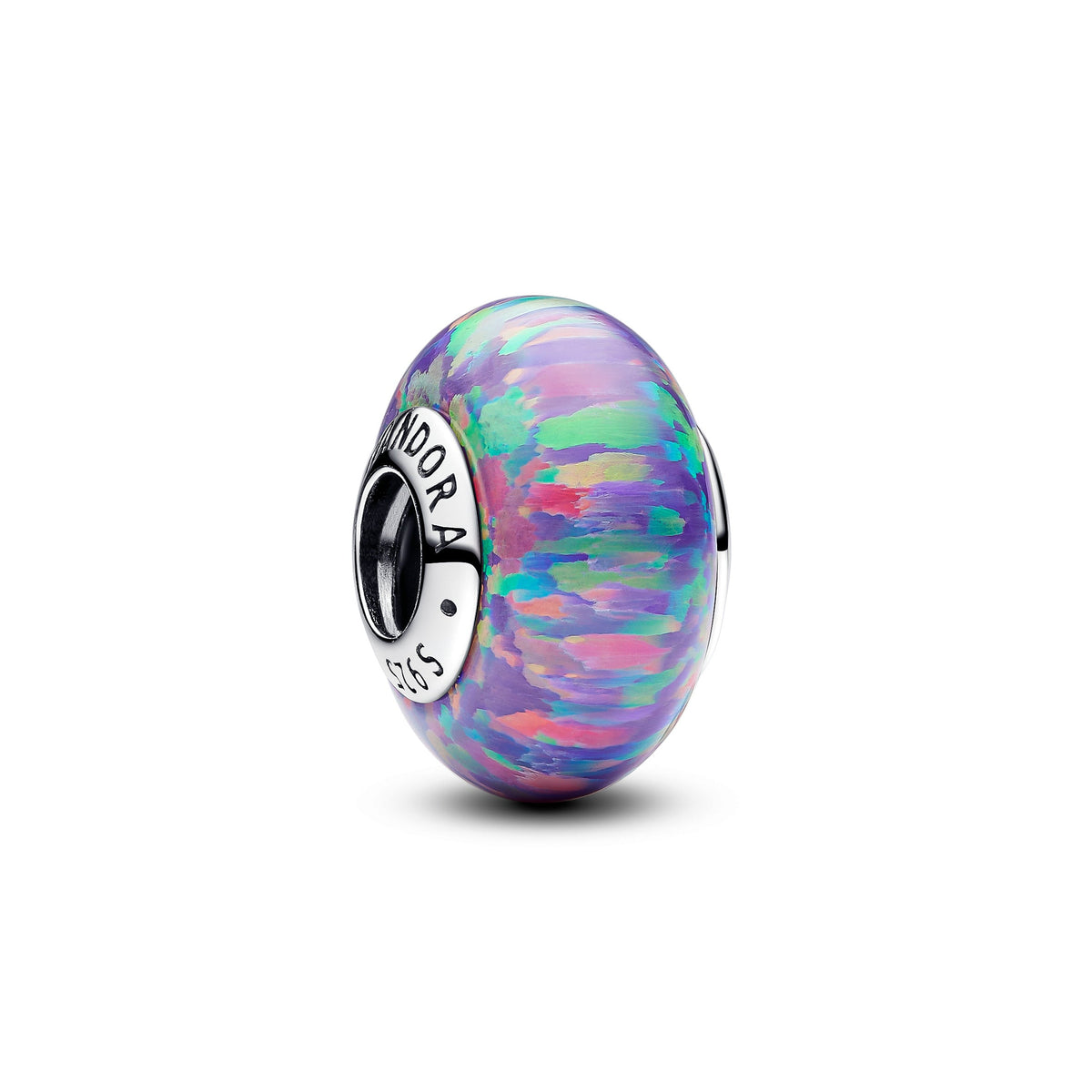 Charm – Sterling Silver – Opalescent Purple