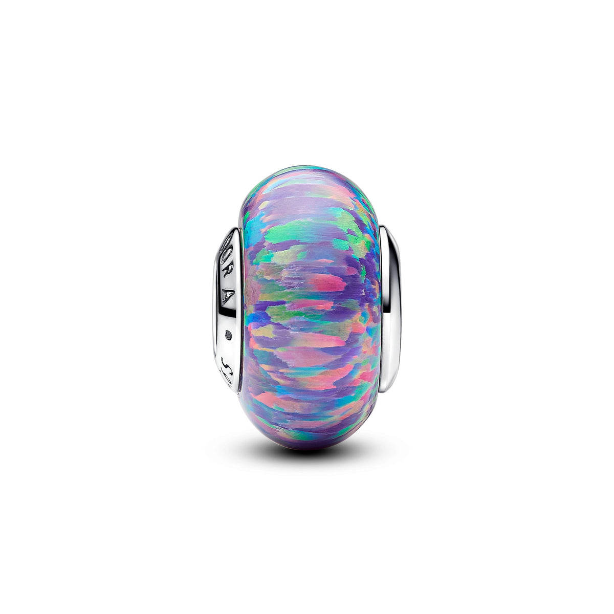 Charm – Sterling Silver – Opalescent Purple
