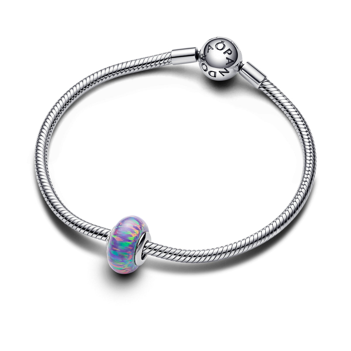 Charm – Sterling Silver – Opalescent Purple
