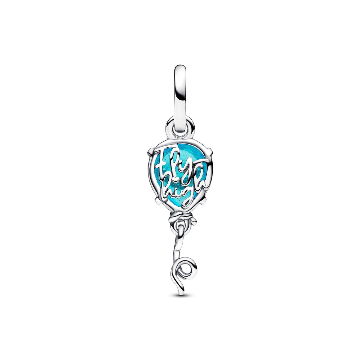 Dangle Charm – Sterling Silver – Blue Murano Glass Balloon