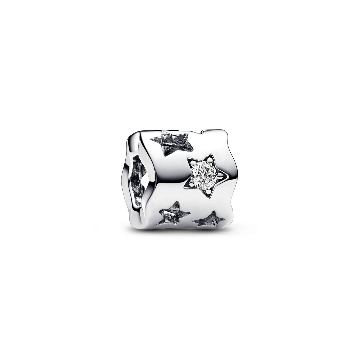 Charm – Sterling Silver – Cut-out Sparkling Star