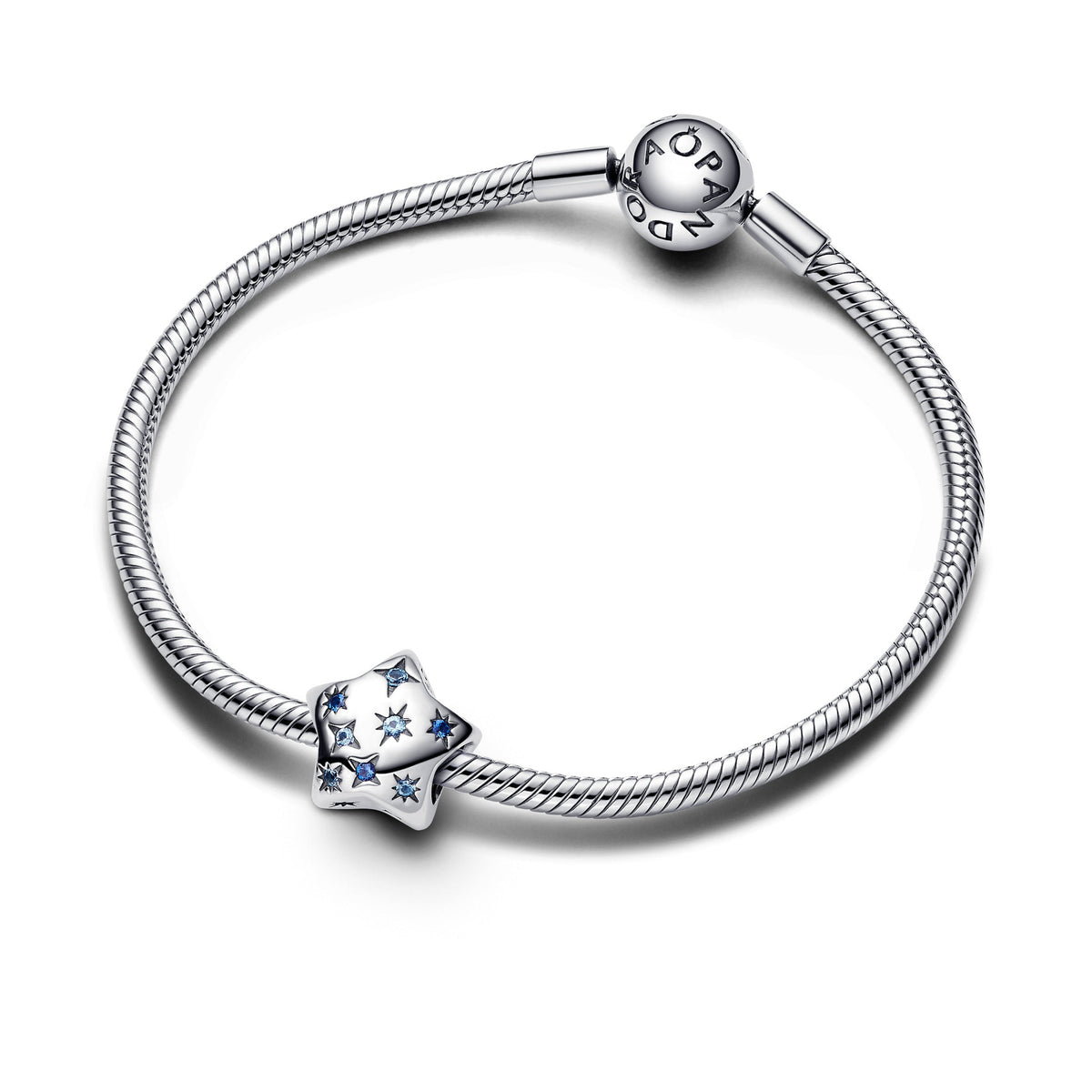 Charm – Sterling Silver – Bold Sparkling Star