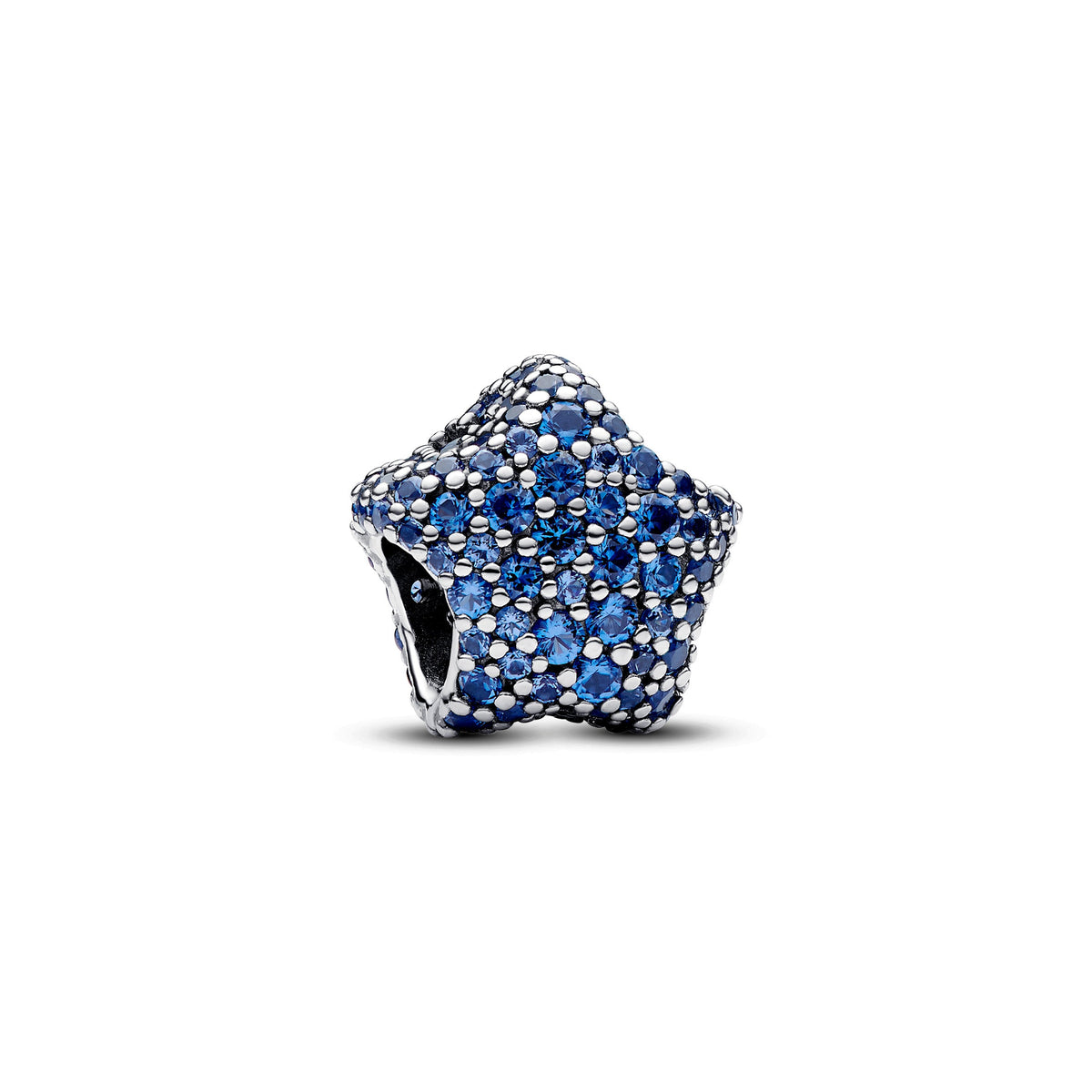 Charm – Sterling Silver – Bold Pavé Star