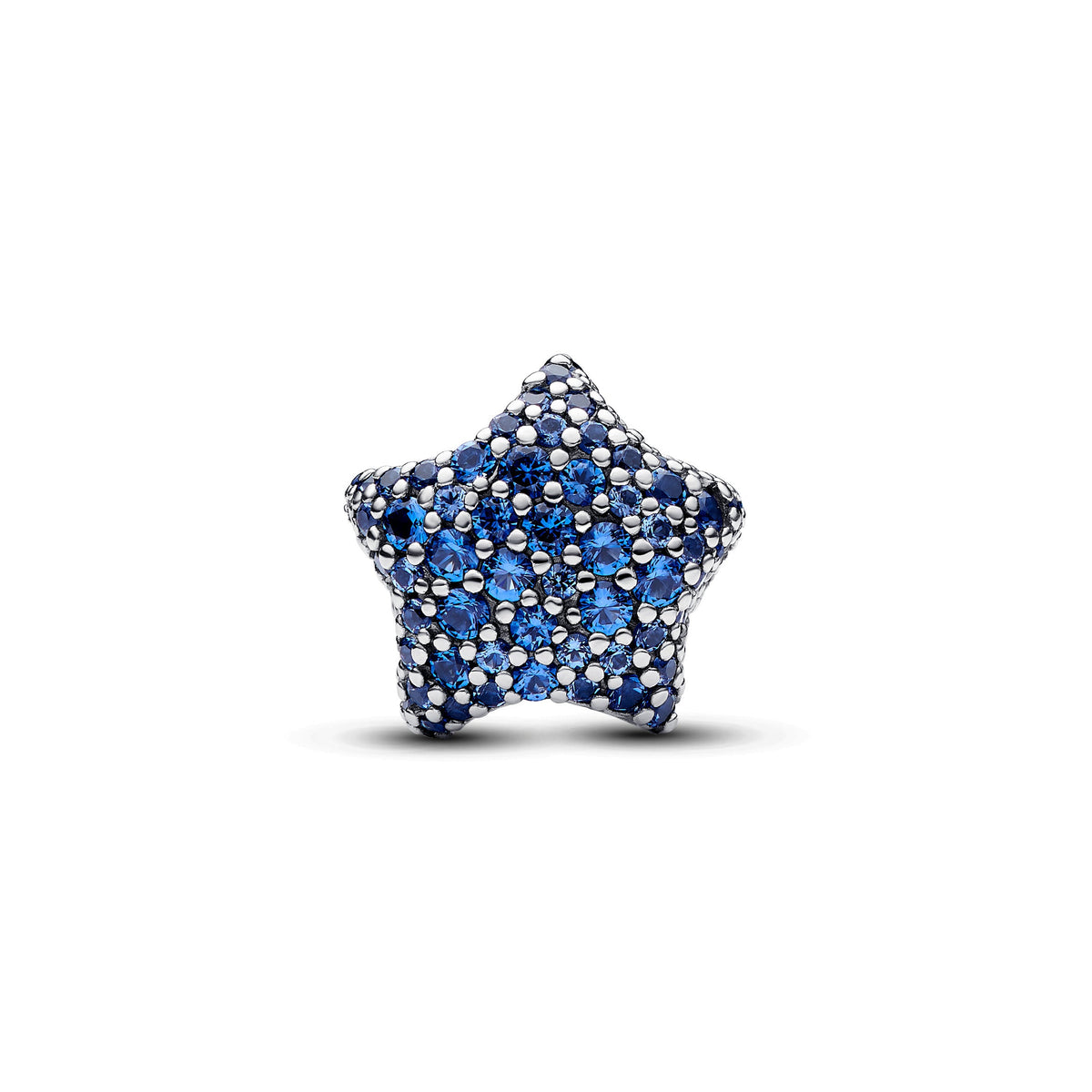 Charm – Sterling Silver – Bold Pavé Star