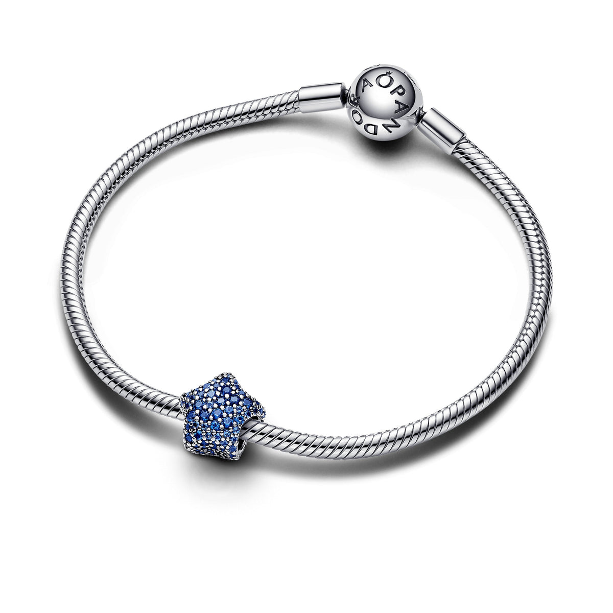 Charm – Sterling Silver – Bold Pavé Star