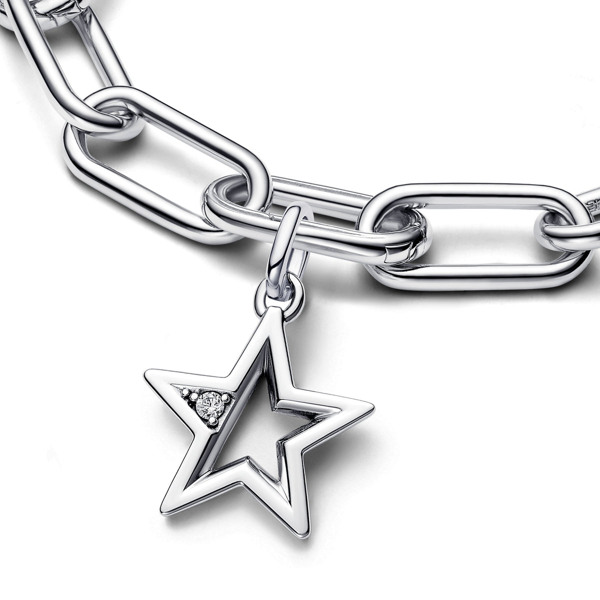Charm – Sterling Silver – Pandora ME Sparkling Star Medallion
