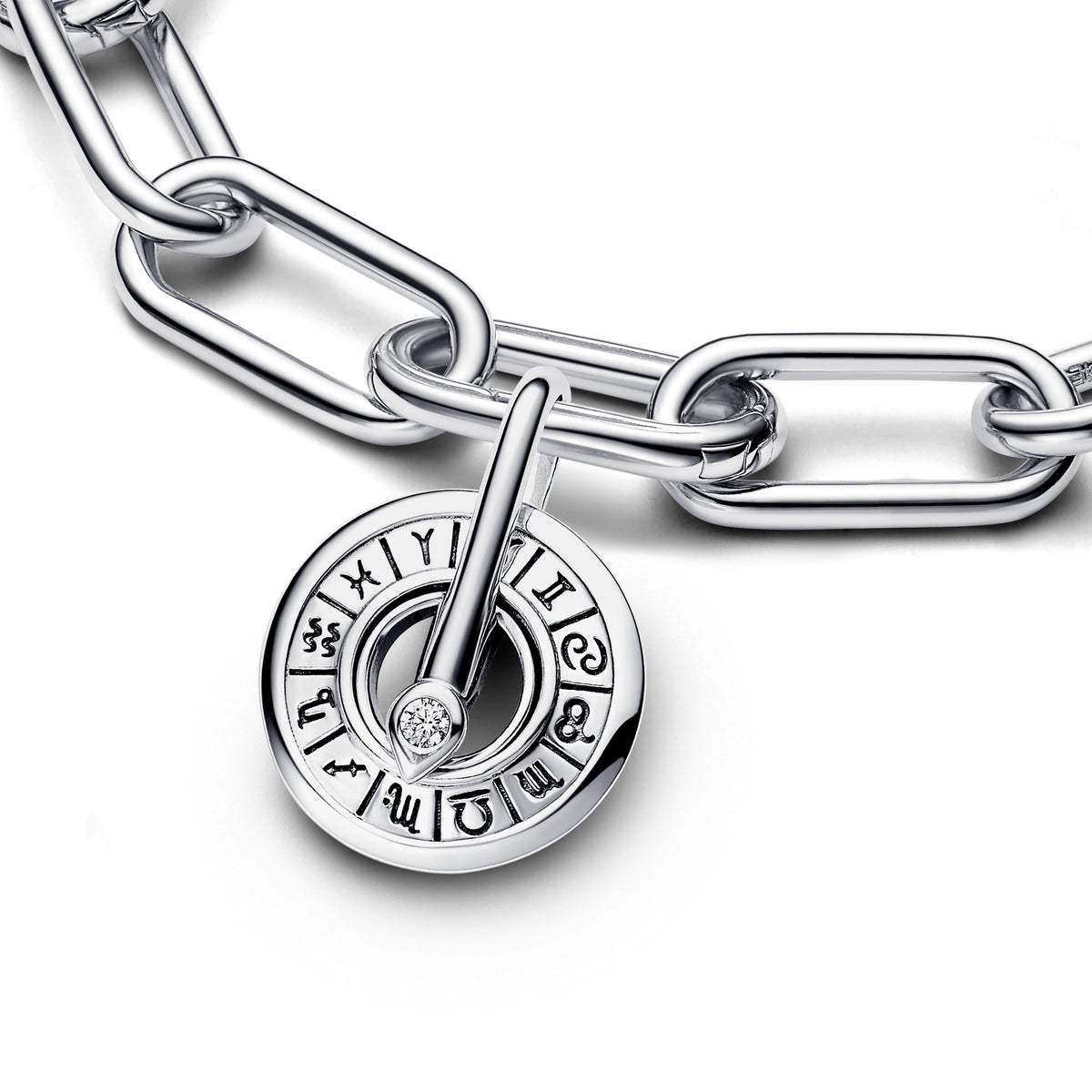 Charm – Sterling Silver – Pandora ME Zodiac Wheel Medallion