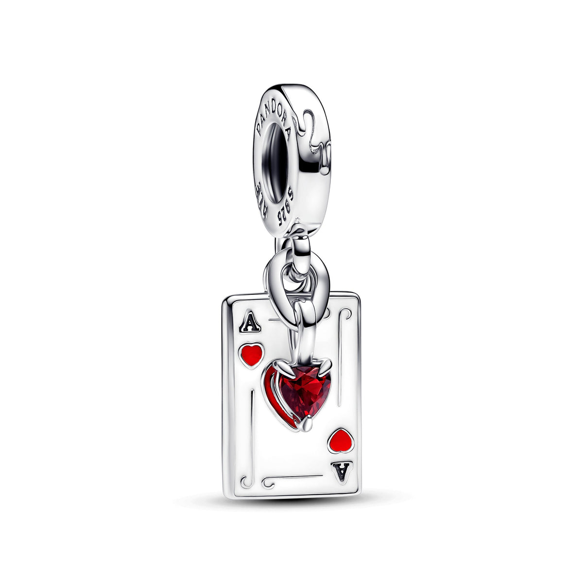 Dangle Charm – Sterling Silver – Disney Villains Queen of Hearts Double