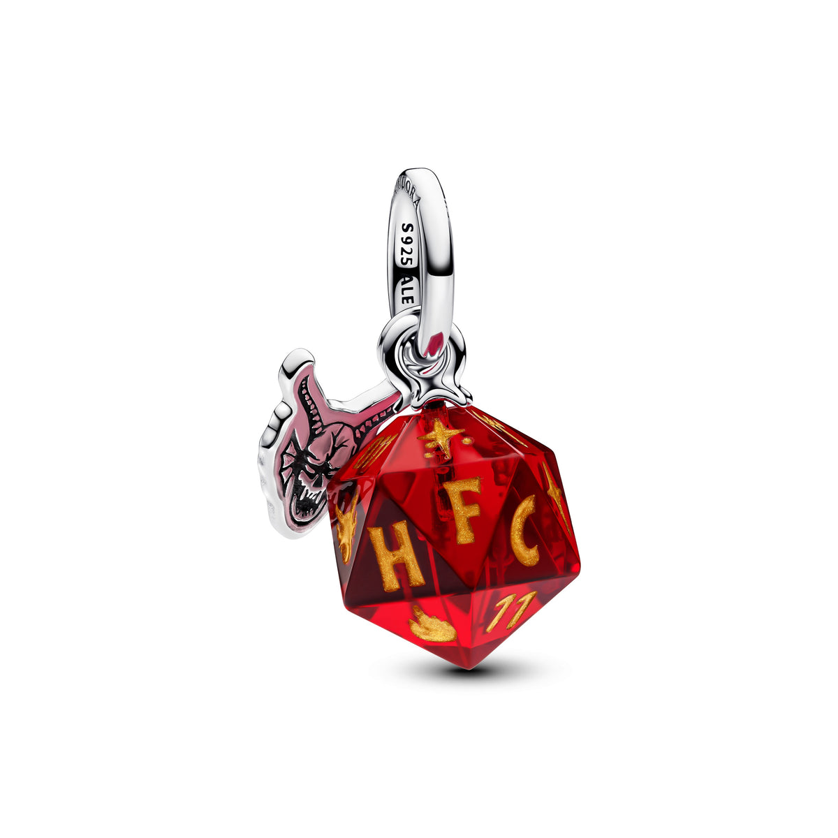 Dangle Charm – Sterling Silver – Stranger Things Hellfire Club Dice