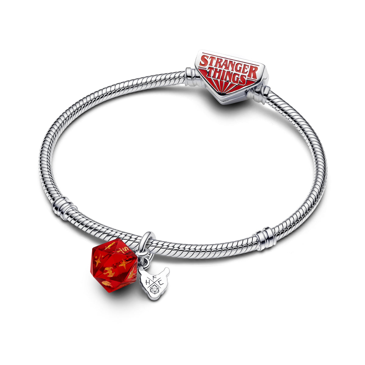 Dangle Charm – Sterling Silver – Stranger Things Hellfire Club Dice