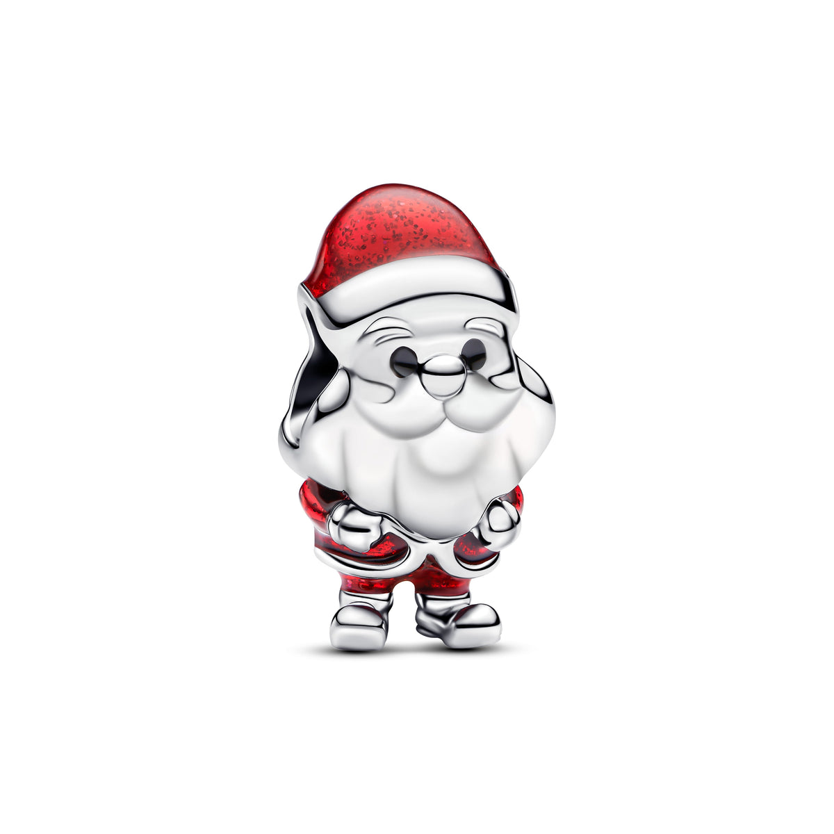 Charm – Sterling Silver – Playful Santa