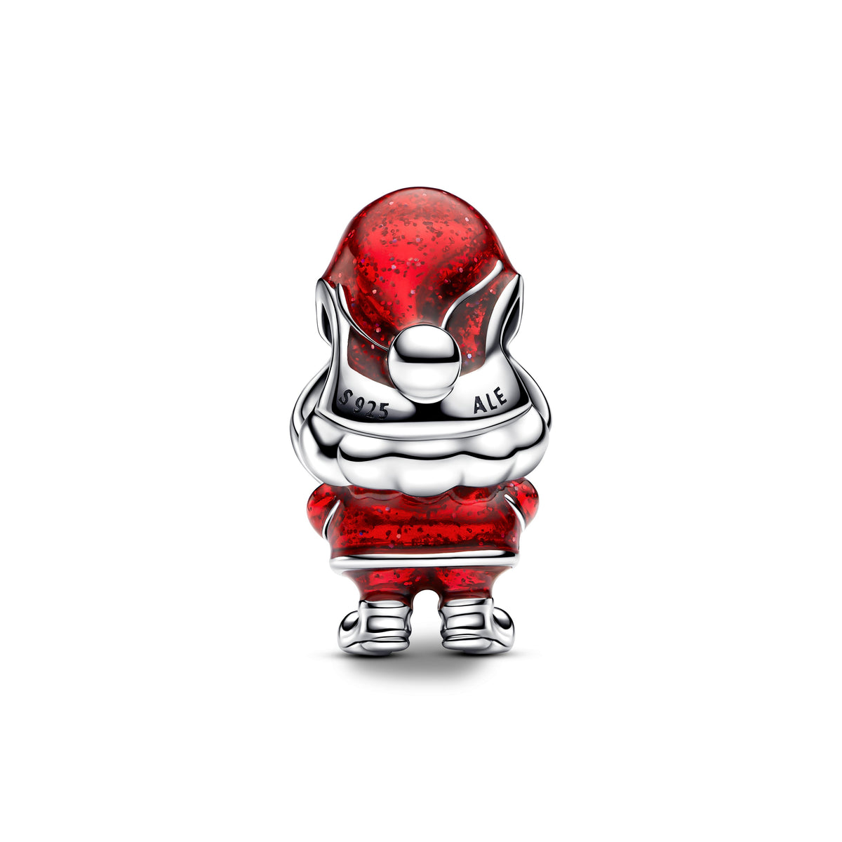 Charm – Sterling Silver – Playful Santa
