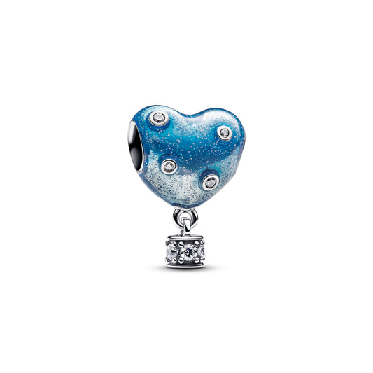 Charm – Sterling Silver – Hot Air Balloon Heart