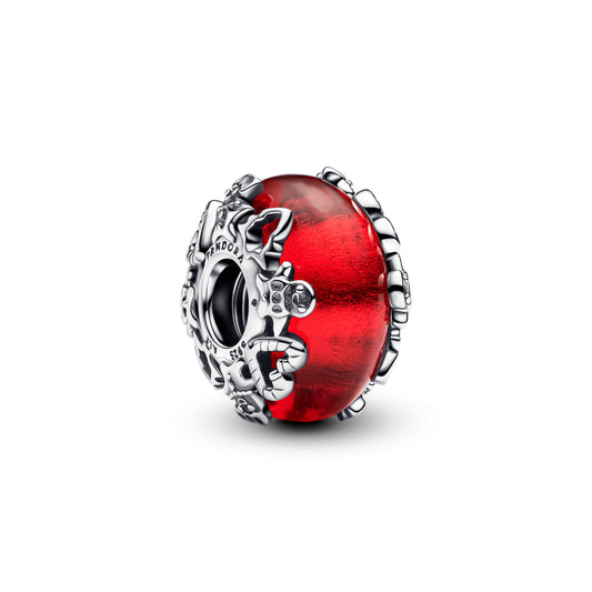 Charm – Sterling Silver – Christmas Magic Murano Glass
