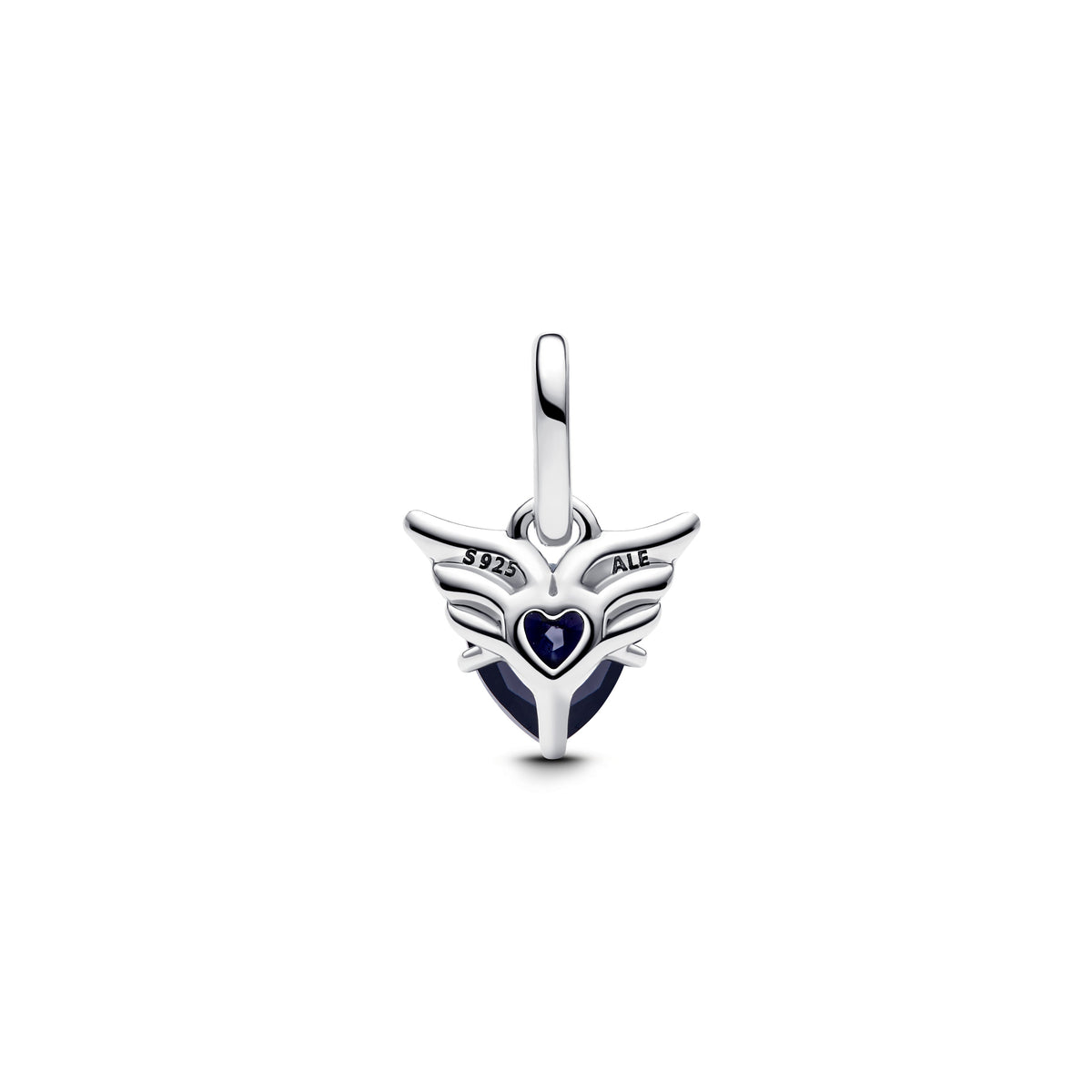 Dangle Charm – Sterling Silver – Winged Heart Mini